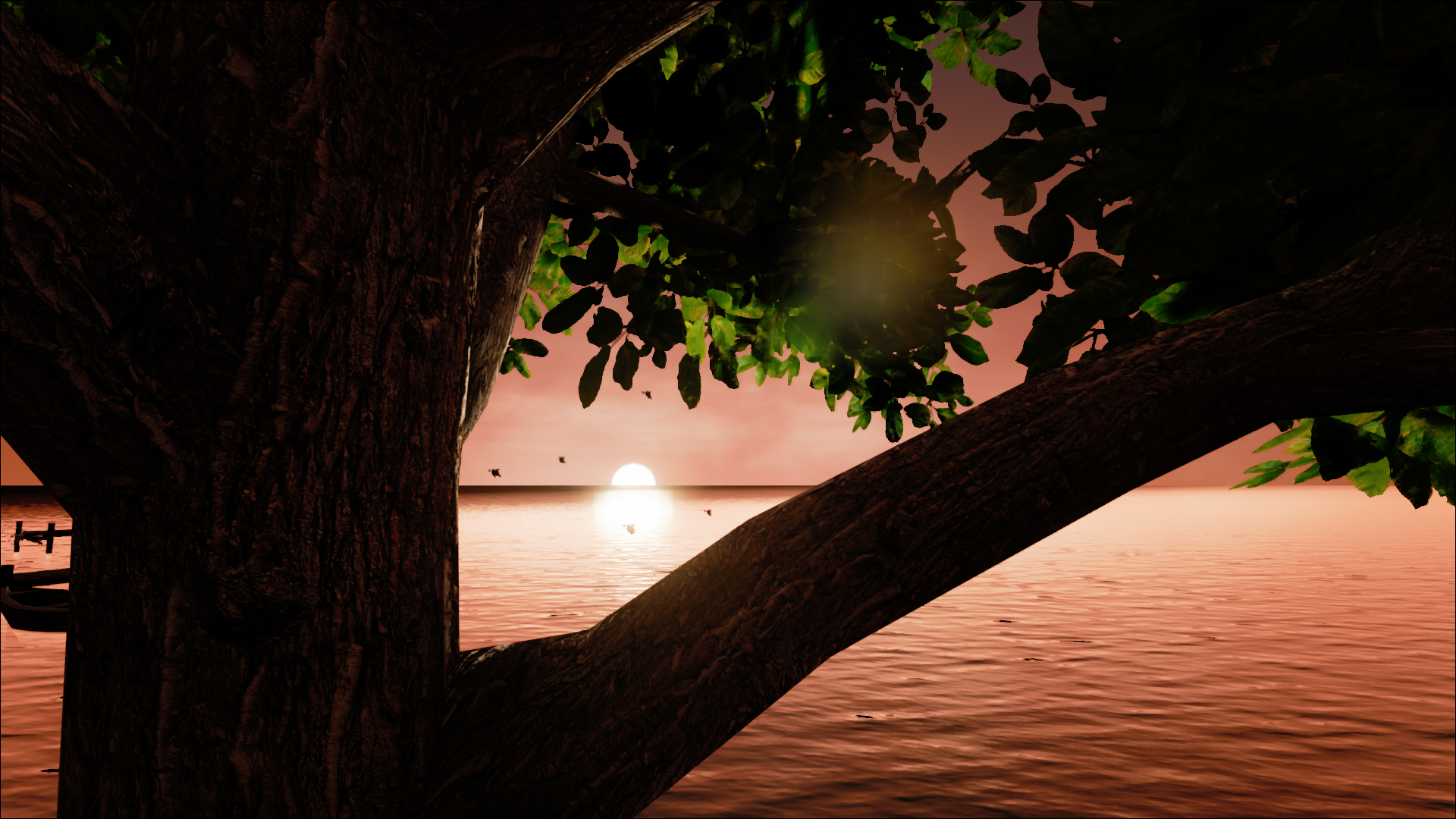 The Tale of Three - Sunset landscape